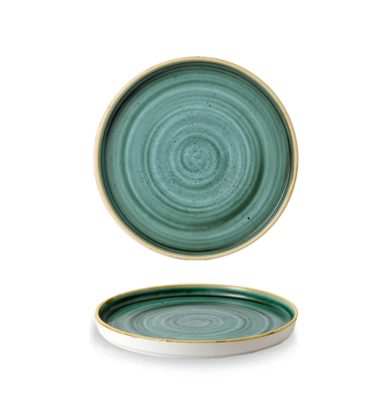 Stonecast Samphire Green Chefs' Walled Plate